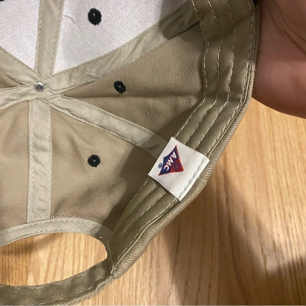 Vintage UPS Canvas Hat Strap Back Tan Black